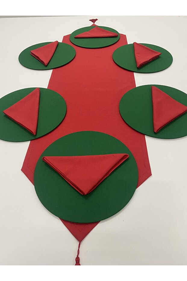 American Service New Year Concept Red Green Table Set