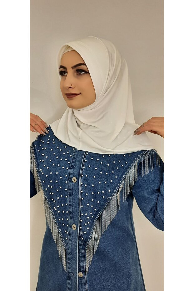 وشاح جاهز نموذج عملي لون إكرو
