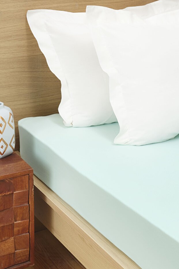 Mint Combed Single Fitted Sheet - 1