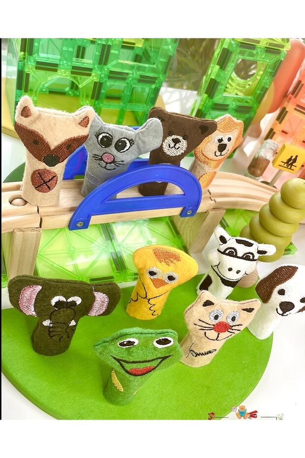 Parmak Kukla Hayvanlar 10 Lu Set - 4