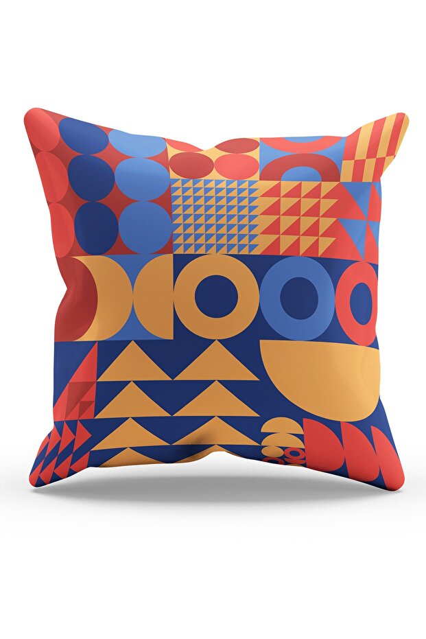 Double Sided Printed Geometric - 1 Patterned Suede Throw Pillow Case - 1