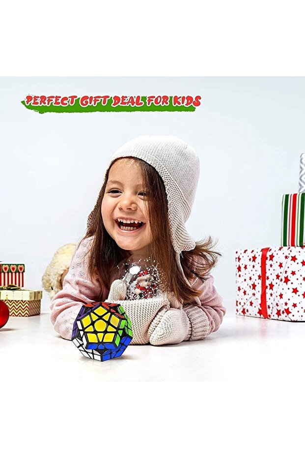 مكعب الذكاء - مكعب الصبر التعليمي والتدريبي والتطوير 9x9x9 خماسي سهل الدوران - 7