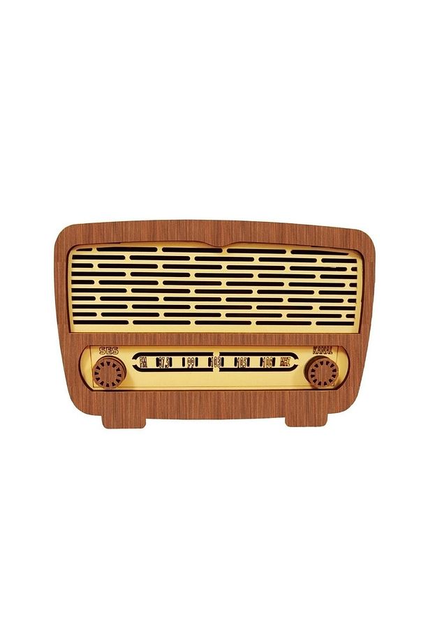 Rustik Ahşap Radyo Kumbara - 3