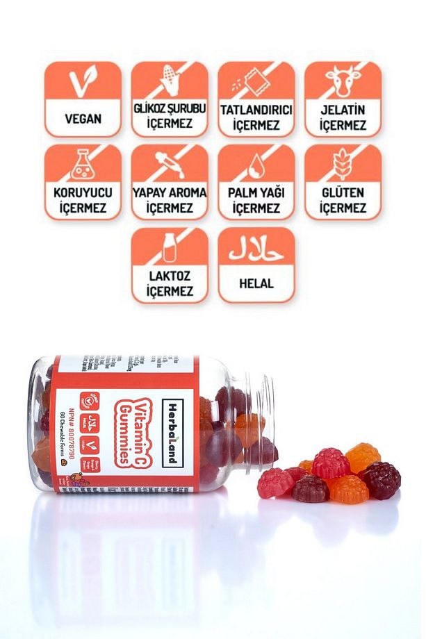 Gummies C Vitamini 60 Adet + Gummies Vitamin D3 60 Adet Çiğnenebilir Form - 3