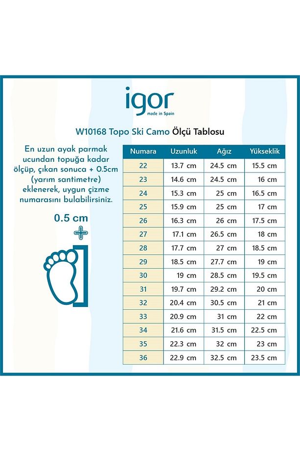 W10168 Topo Ski Charol Çocuk Lacivert Kar Botu - 3