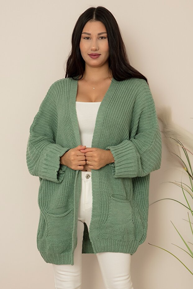 Kolu Manşet Triko Hırka Akr03 - 1