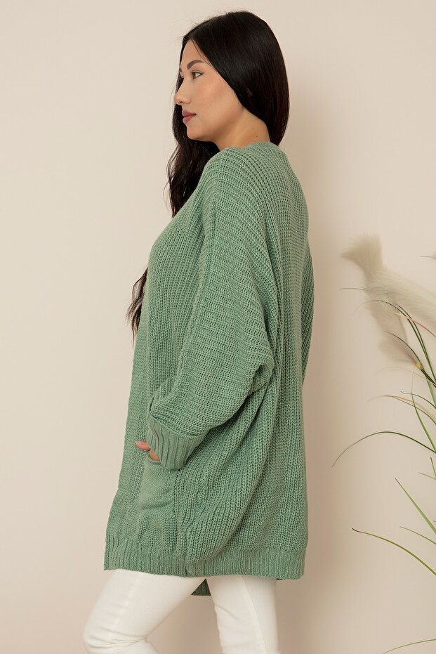 Kolu Manşet Triko Hırka Akr03 - 4