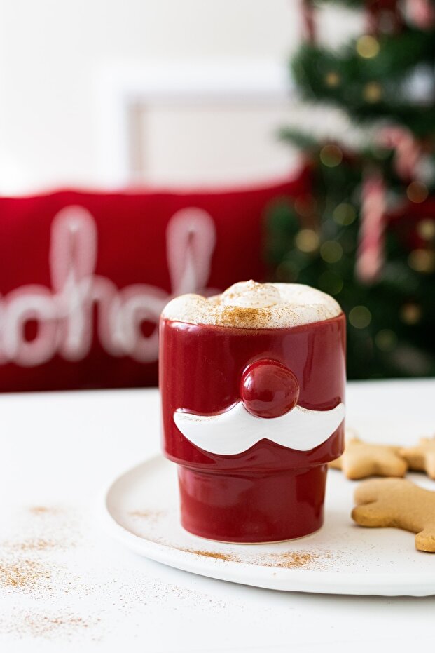 Christmas Santa Claus White Mustache Mug