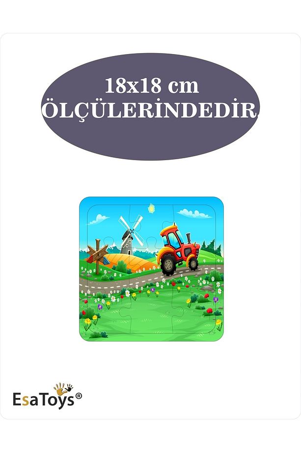 Ahşap Çocuk Puzzle 9 Parçalı - 3