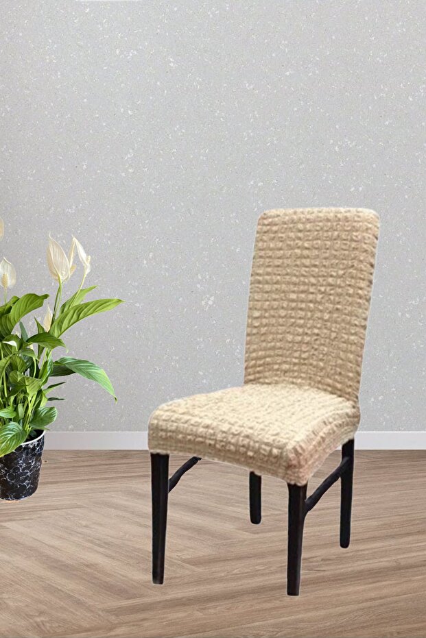 Bashtugh Sandalye Kılıfı Bürümcük Eteksiz Lastikli Yıkanabilir Sandalye Örtüsü Tek Adet. - 1