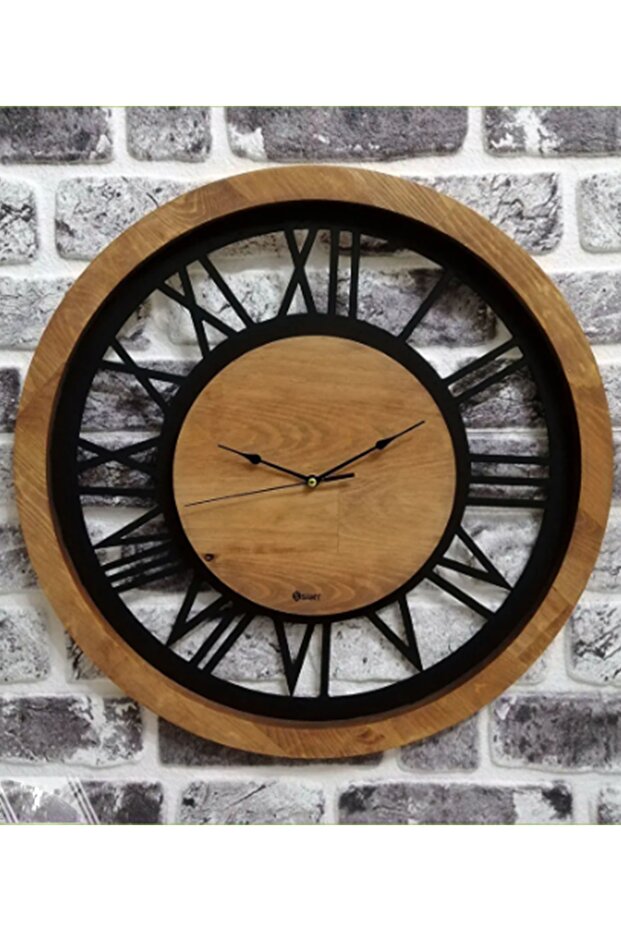 Ahşap Model Duvar Saati - 3