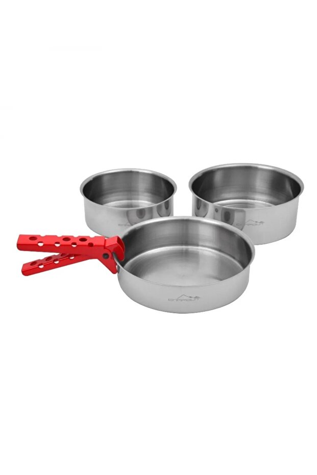 Krom Tencere Tava Seti - 1