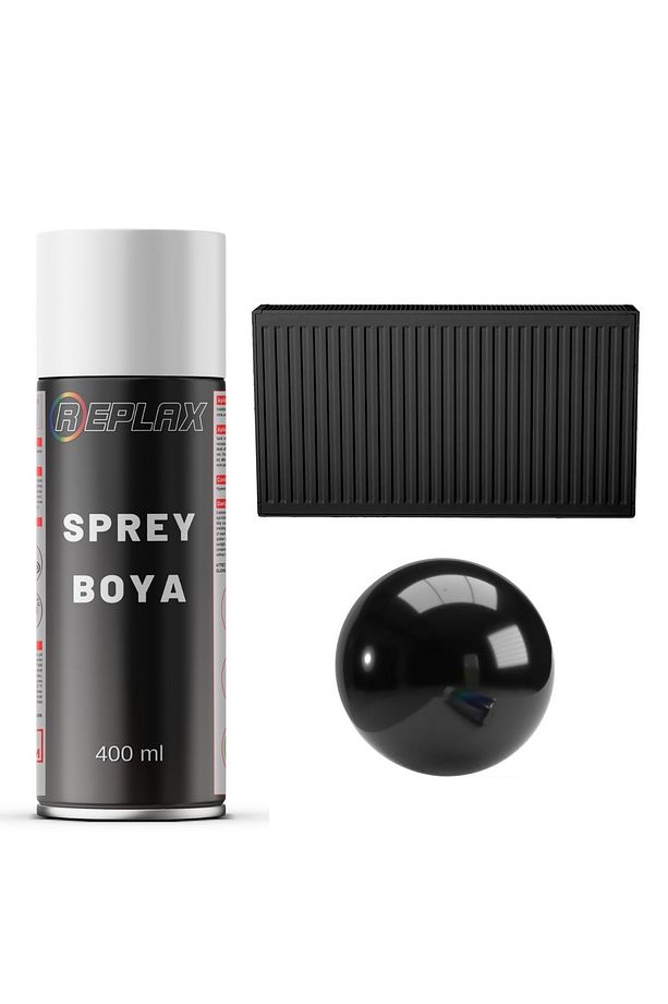 Siyah Radyatör Kalorifer Petek Sprey Boyası 400 Ml. - 1