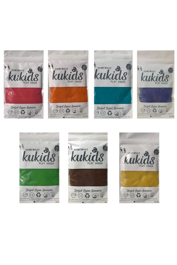 Doğal Oyun Hamuru Kartuş Set 7x130 gram - 1