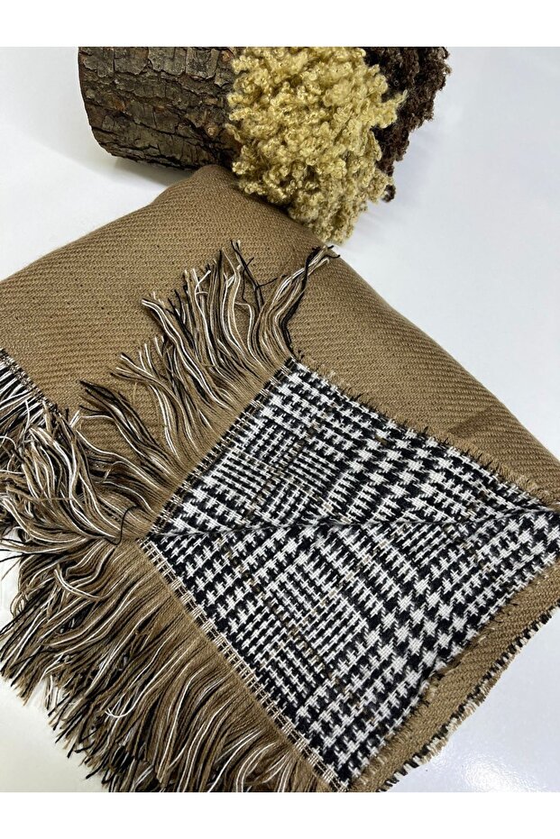 شال سميك مزدوج الجوانب - 1