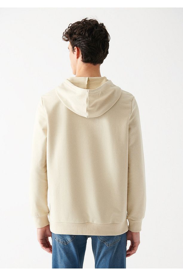 Kapüşonlu Bej Sweatshirt 8806270322 - 3
