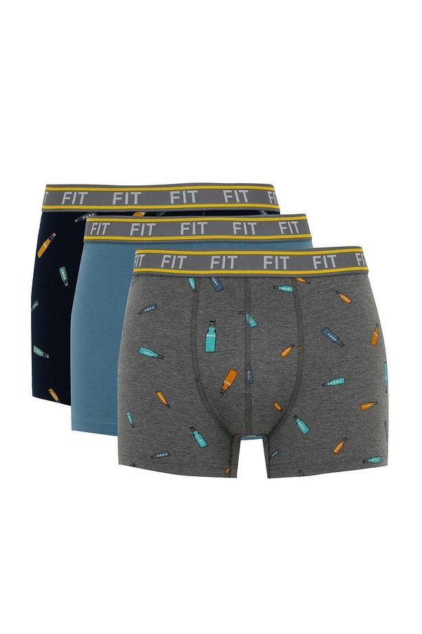 Regular Fit 3'lü Boxer - 1