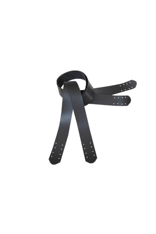 Siyah Dikilebilir Çift Çanta Sapı 3x80 - 1