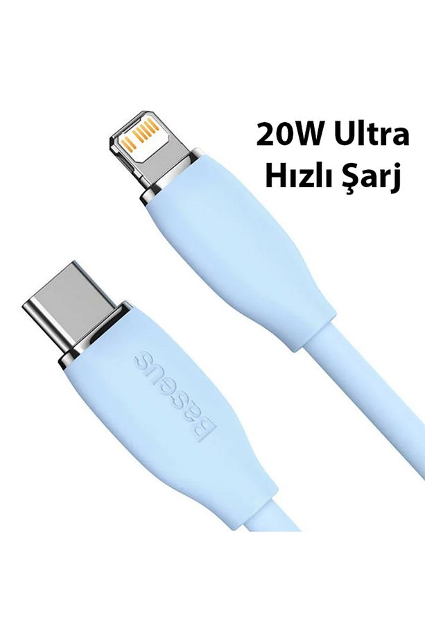 Jelly Liquid Silica Gel 20w Type-c To Iphone Lightning Hızlı Şarj Ve Data Kablosu 1.2m  Uyumlu - 2