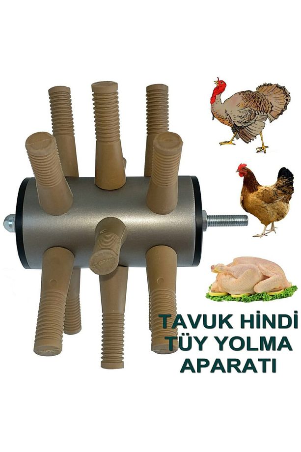 Tavuk + Kuş Tüy Yolma Aparatları Matkap Tutucu Ve Termometreli - 5