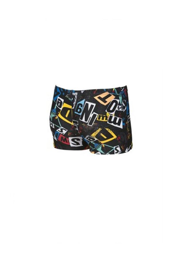 Erkek Çocuk Siyah Desenli Mayo Rowdy Jr Short 001772-510-b - 3