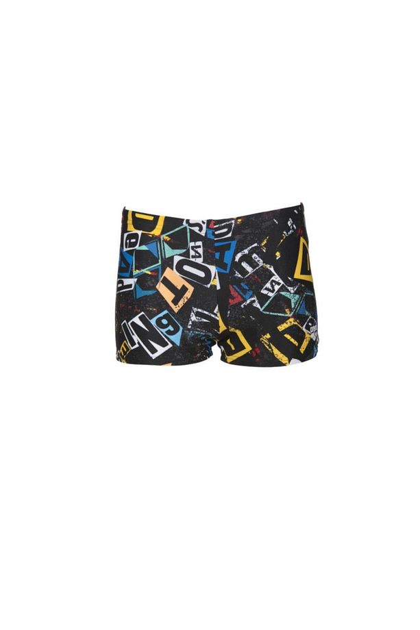 Erkek Çocuk Siyah Desenli Mayo Rowdy Jr Short 001772-510-b - 5
