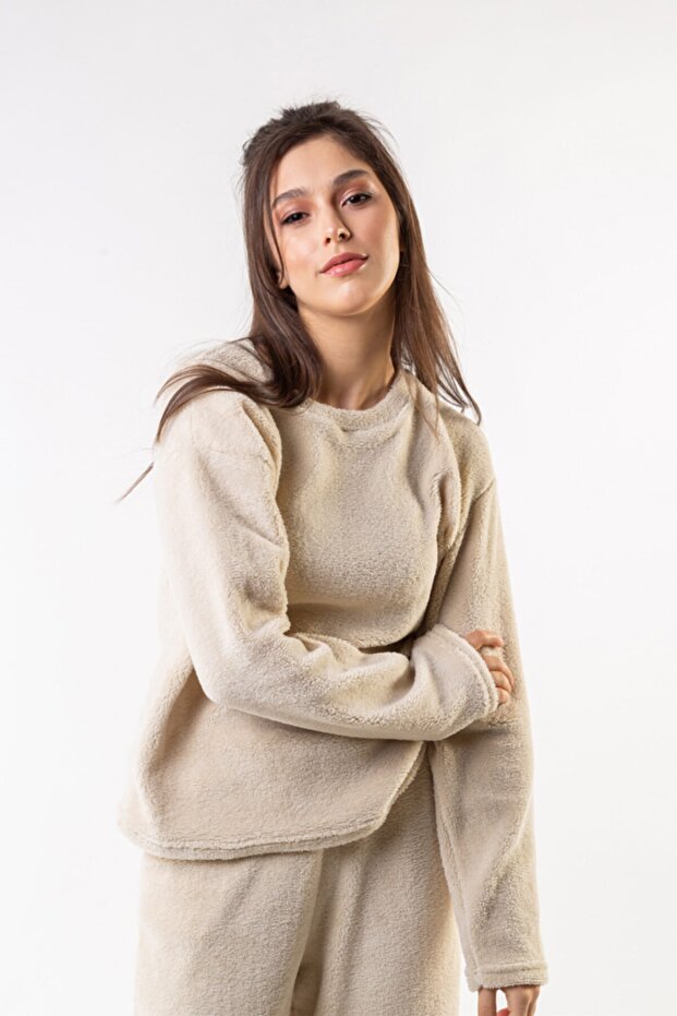 Kadın Angora Wellsoft Basic Yaka Takım - 4