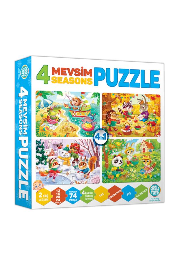 Circle Toys 4 Mevsim Puzzle (12-16-20-24 Parça Yapboz) - 3