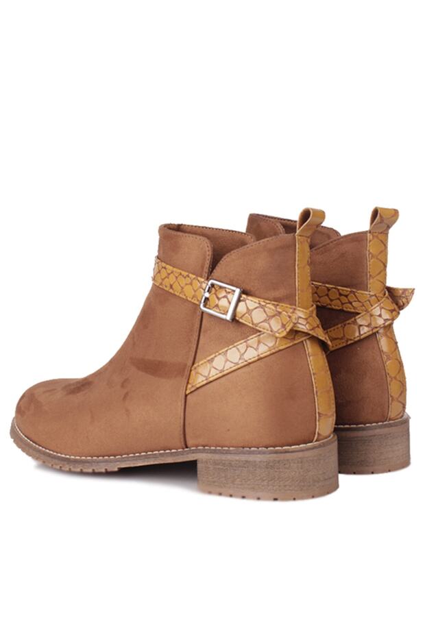111402 165 Kadın Taba Süet Bot - 5