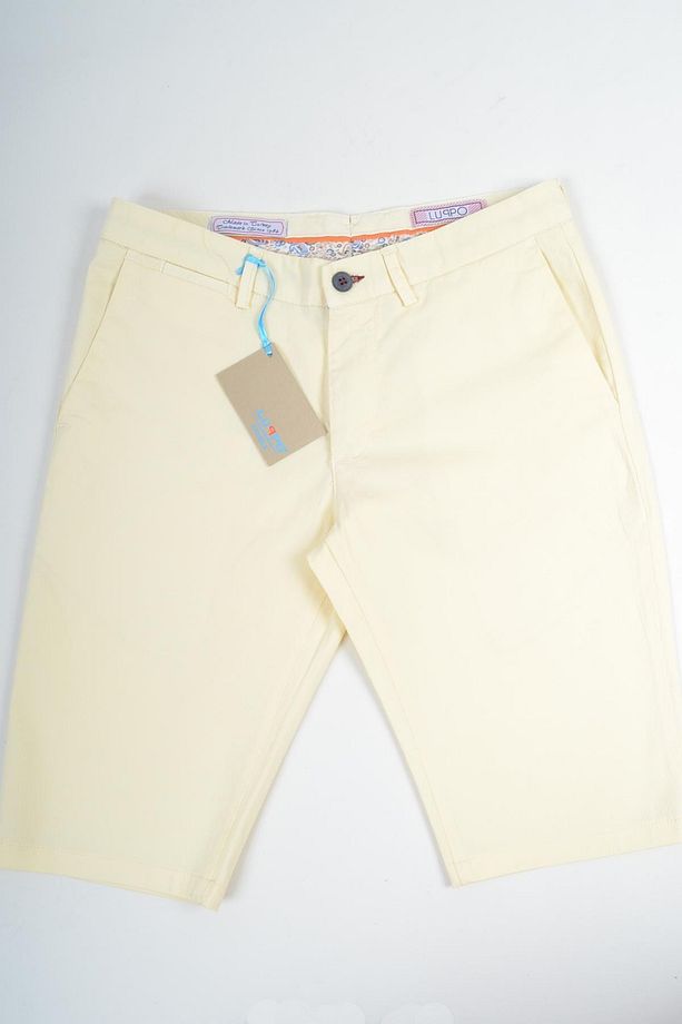 Bermuda Slim Fit Sarı Erkek Şort - 2