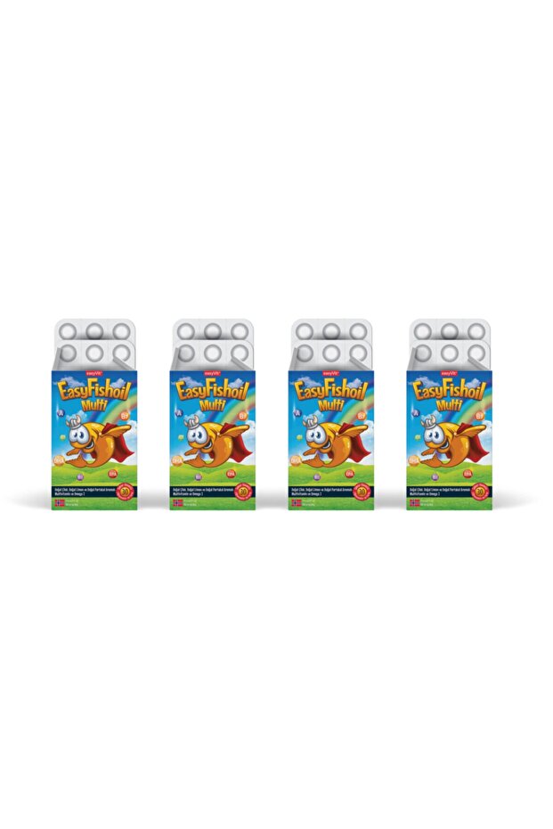 Easyvi?t Easyfishoil Multi Çiğnenebilir 30 Jel Tablet 4'lü Paket - 1