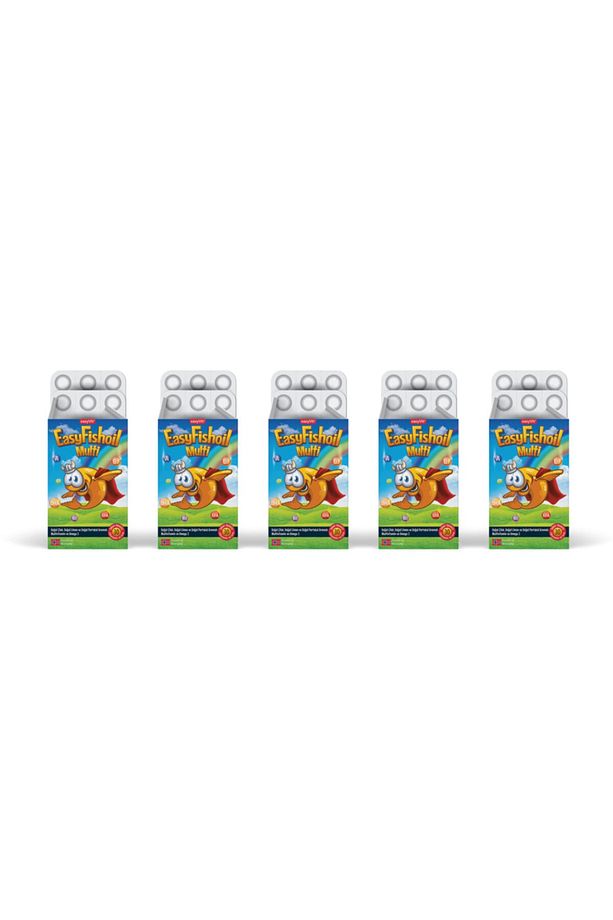 Easyvi?t Easyfishoil Multi Çiğnenebilir 30 Jel Tablet 5'li Paket - 1