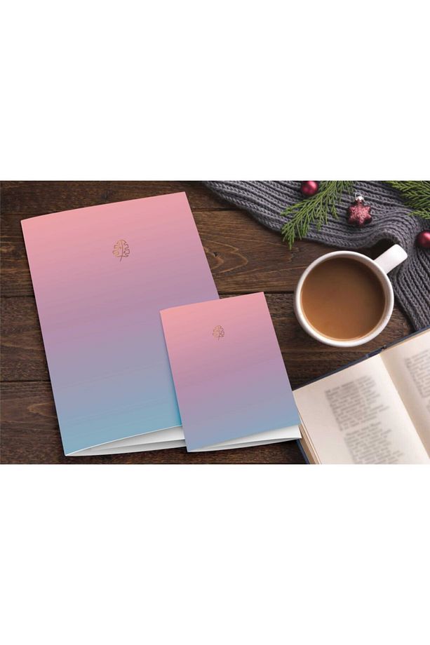 2'li Defter Set Pastel Notebook Gradient Serisi 04 - 1