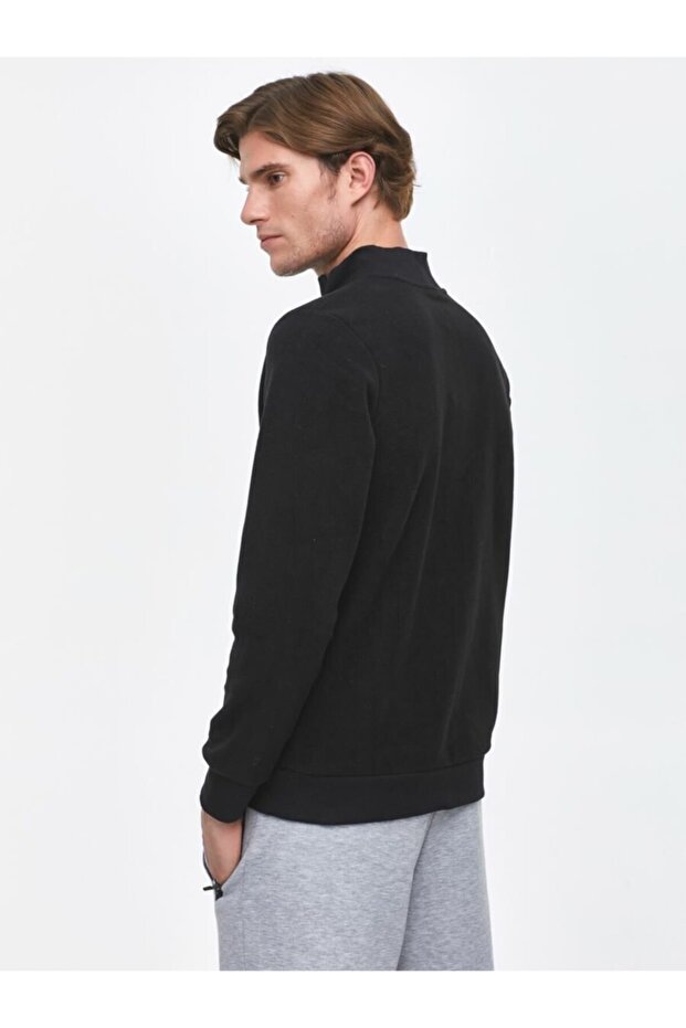 Erkek Siyah Marıfod Sweatshırt - 4