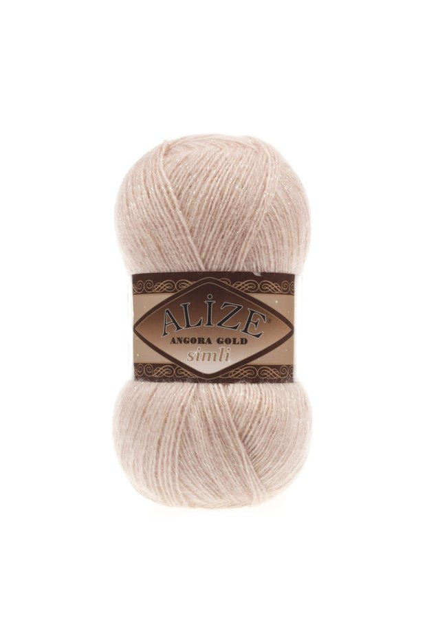 Angora Gold Glitter 404 Champagne 5% Glitter - 20% Wool - 75% Acrylic / 100 Gr - 500 M