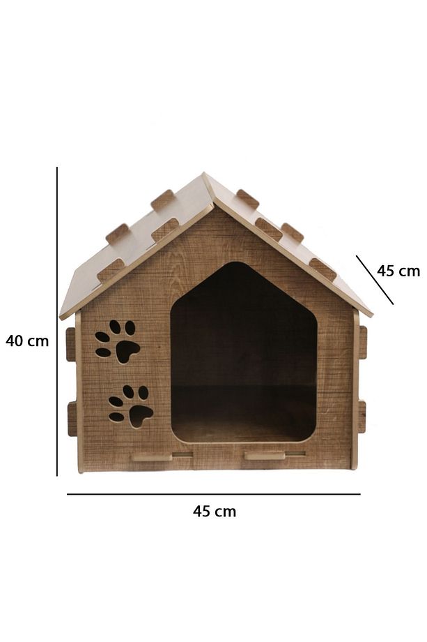 Dekoratif Ahşap Kedi Yuvası - 2