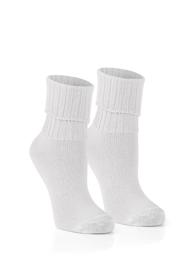 6'lı Kışlık Kadın Yün 'lü Uyku Çorabı Soft Touch - 7