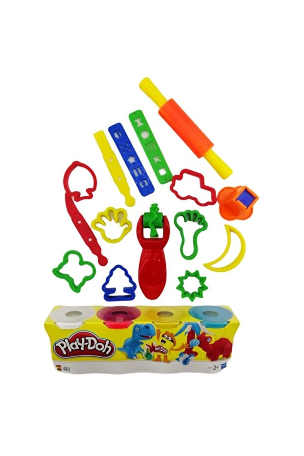 Plah Doh Oyun Hamuru + 17 Parça Şekilli Set - 1