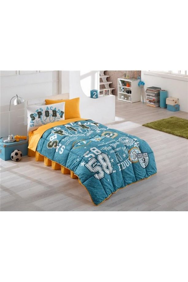 Taç By Kristal Tek Kişilik Ranforce Genç Erkek Uyku Seti Sporty Mint-%100 Pamuk - 1