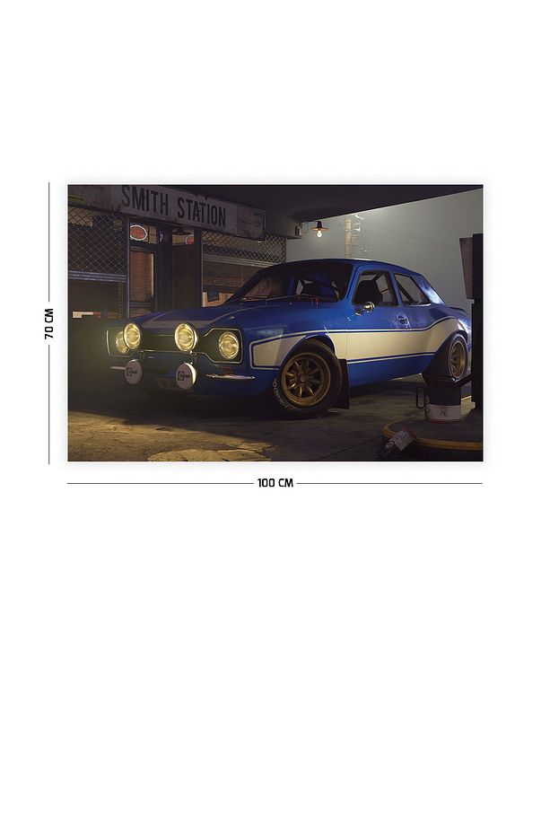 Fast And Furious Araba Duvar Örtüsü Halısı 70 X 100 Cm - 2
