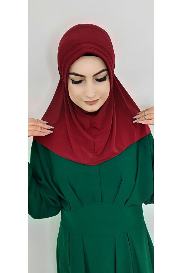 وشاح جاهز نموذج عملي اللون بورجوندي