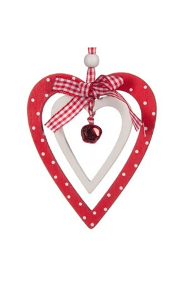 Christmas Pine Tree Heart Decoration Ornament 11 Cm 1 Piece