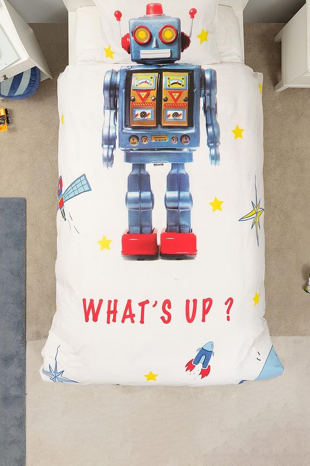 Young Robot %100 Pamuk Tek Kişilik Nevresim Takımı - 2