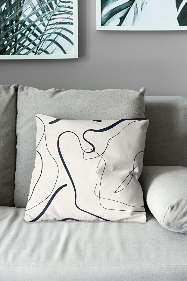 Double Sided Printed Omegu 4 Patterned Suede Throw Pillow Case - 3