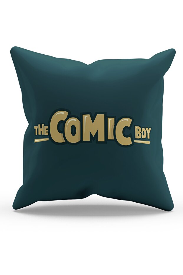 Double Sided Printed Comic Size Patterned Suede Throw Pillow Case - 1