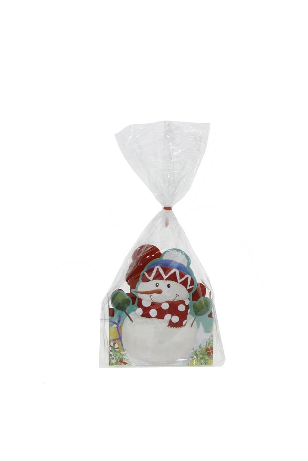 4 Pieces of Gelatin Bag Cardboard Based Snowman