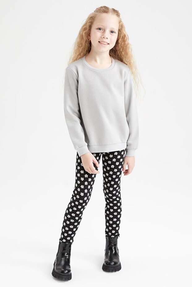 Kız Çocuk Basic Sweatshirt - 2