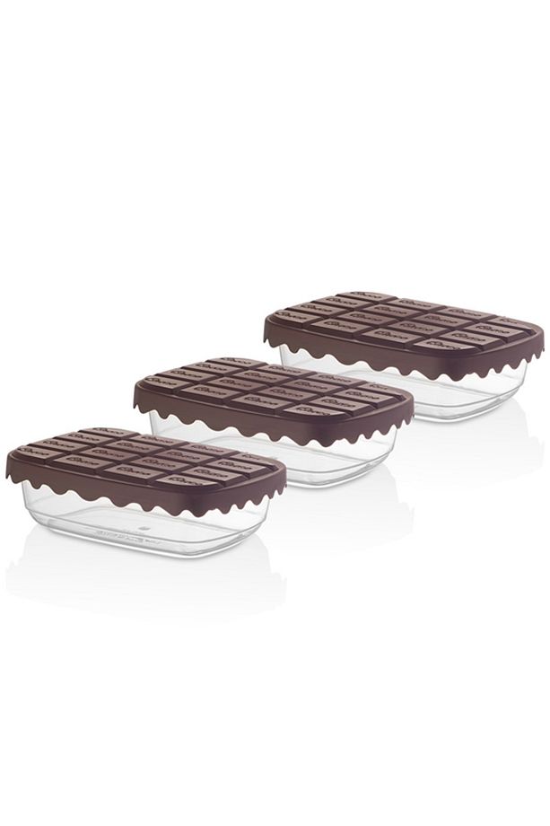 3lü Choco Box Saklama Kabı Seti 500 Ml Sc-4278 - 3