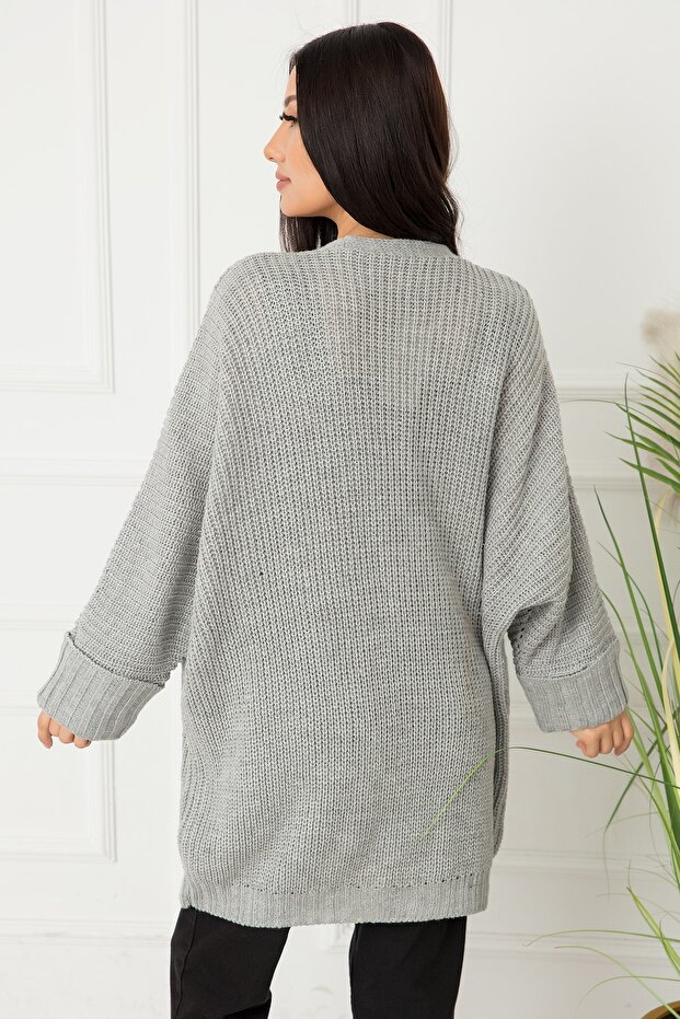 Bayan Kolu Manşet Triko Hırka Akr03 - 6