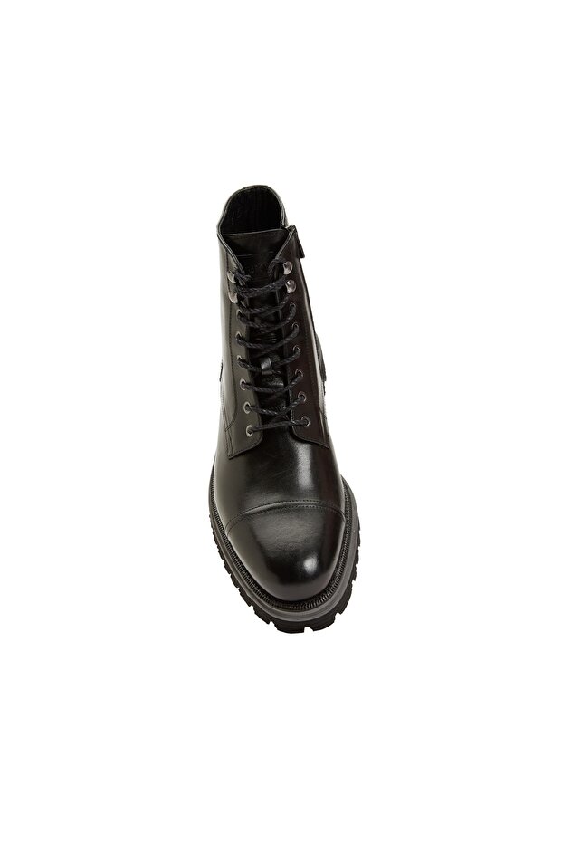 Siyah Erkek Deri Bot - 4